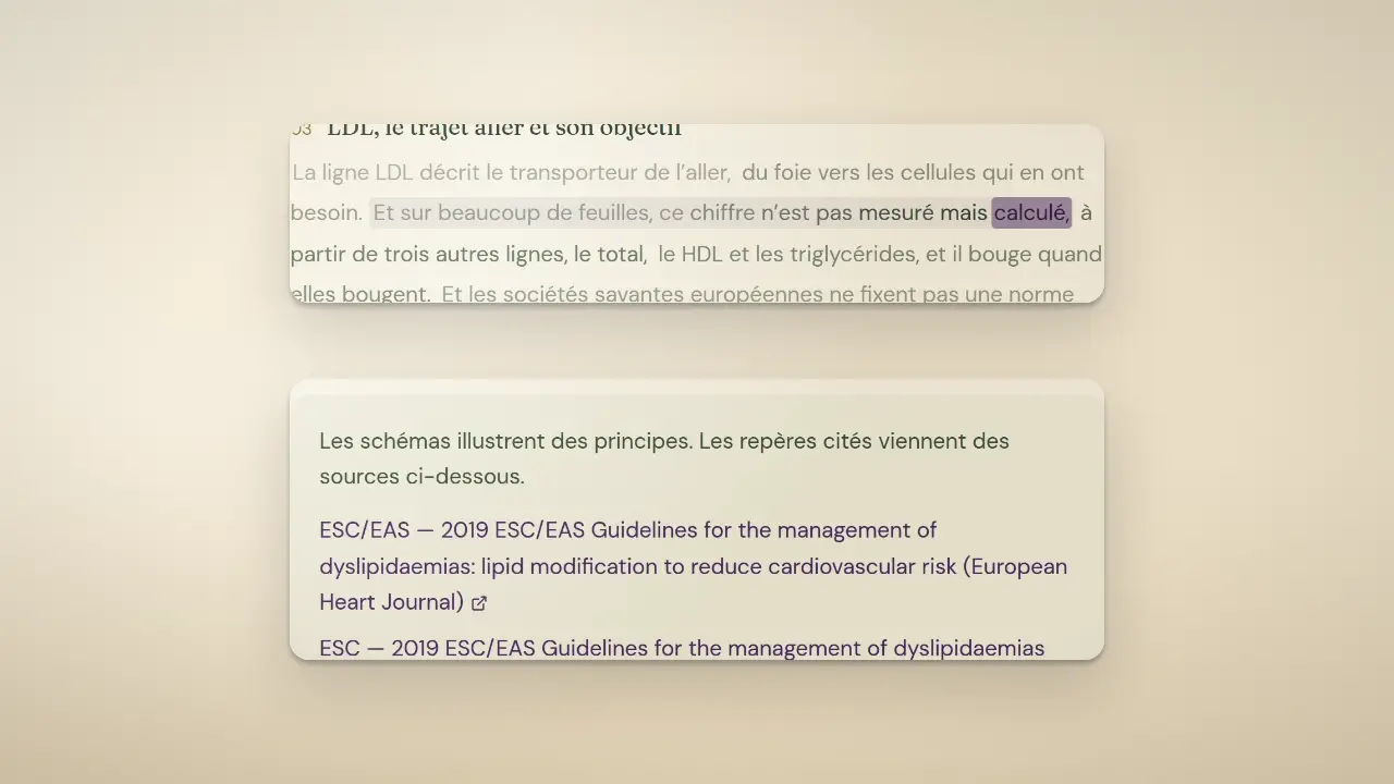 La liste des sources, sous le film : un clic, et vous ouvrez la publication.